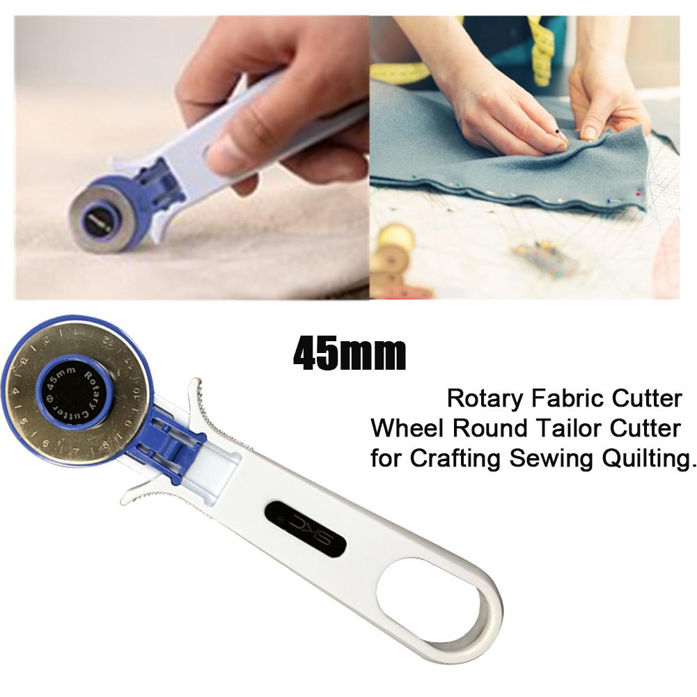45mm Rotary Fabric Cutter Wheel Round Tailor Cutter for Crafting Sewing Quilting