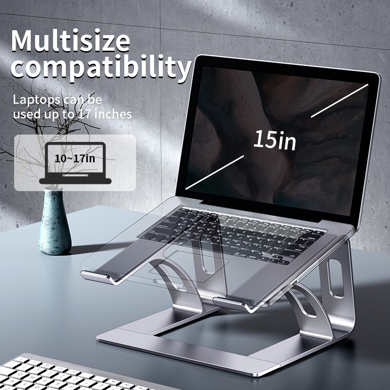 Foldable Laptop Stand Aluminum For Desk MacBook Table Desktop Portable Laptop Holder PC Computer Notebook Stand Standing Desk