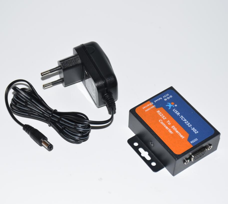 USR-TCP232-302 RS232 to TCP IP converter Serial to Ethernet support DNS DHCP Built-in webage: black