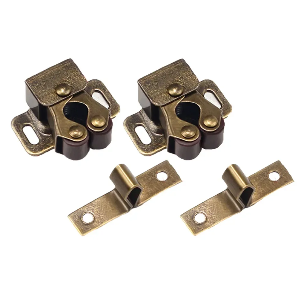 Double loquet de fermeture de porte pour Hurhomes, pince, quincaillerie, serrure domestique, rouleau de remplacement, acier inoxydable, tout neuf: Chrome