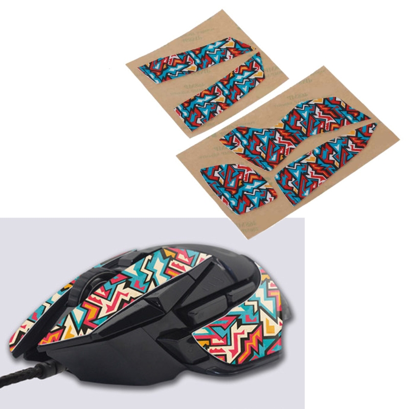 Hotline Games adesivi laterali con nastro antiscivolo per Mouse colorato per logitech G502 Mous XXUC