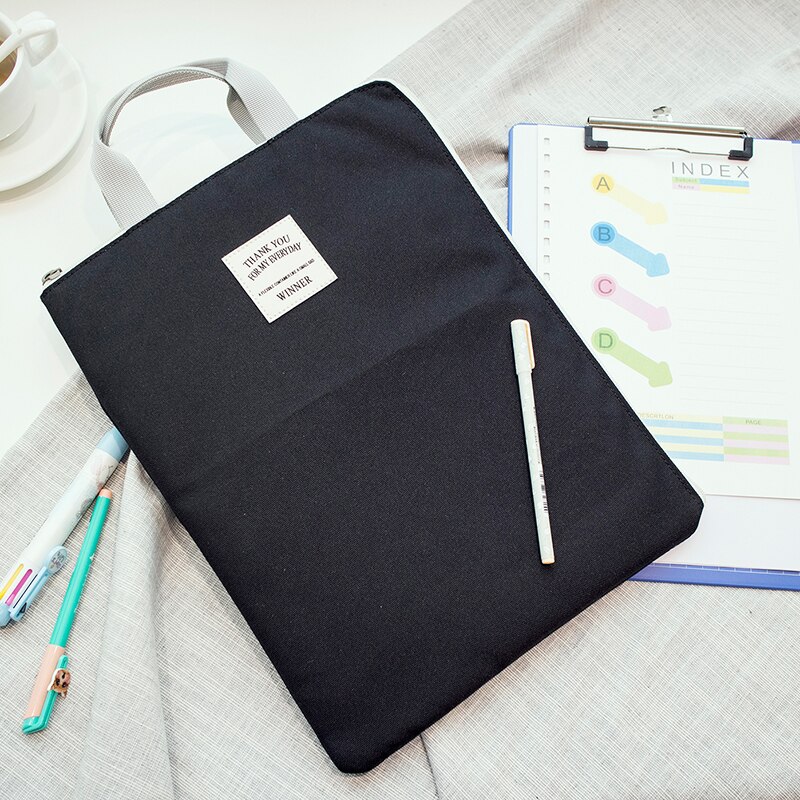 Organizador de documentos A4, maletín de nailon impermeable para hombre y mujer, bolso de oficina funcional, porta documentos, Maletín de negocios