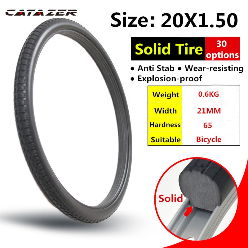 20 Zoll 20*1,5 BMX Fahrrad Reifen der Fahrrad Solide Reifen Anti stechen Reiten MTB Rennrad 20x1,5 reifen Klapp Fahrrad Reifen der