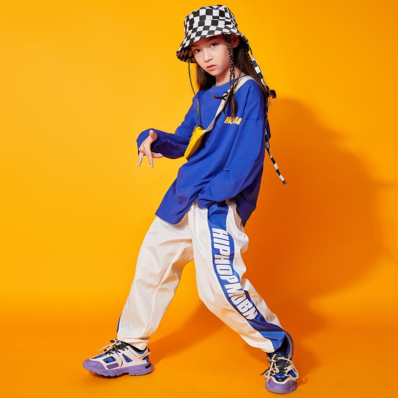 Kinderen coole hiphop danskleding oversized sweatshirt tops joggingbroeken meisjes jongens jazz dans kostuum kleding dragen festival outfit