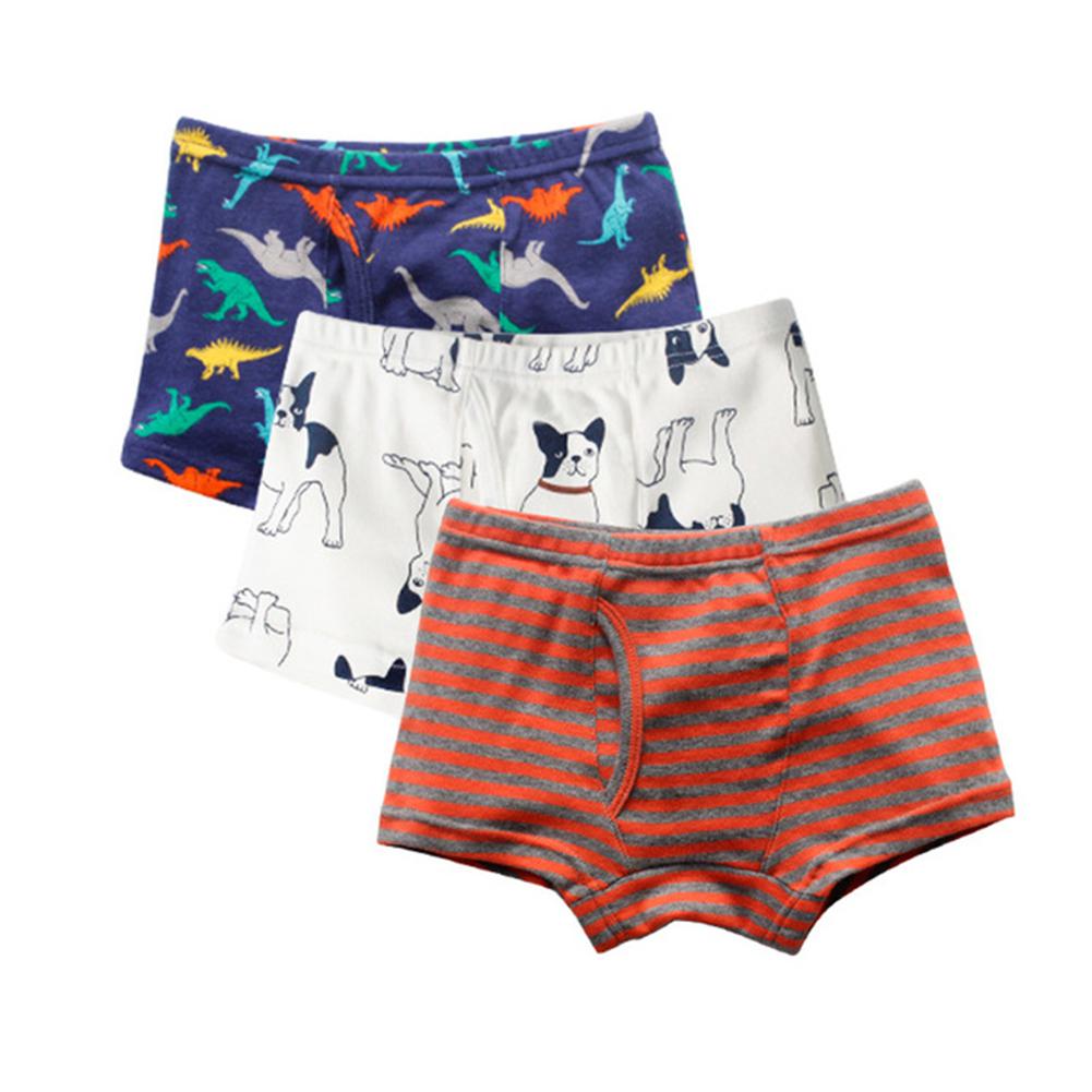 3pcs/set Kids Boys Underwear Children's Shorts Panties 3-10Y Boy Boxer Shorts Soft Cotton Short Underpants Child Clothing