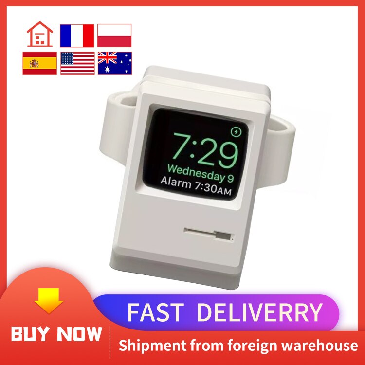 For apple watch retro charging stand Apple Watch silicone charging night mode bracket