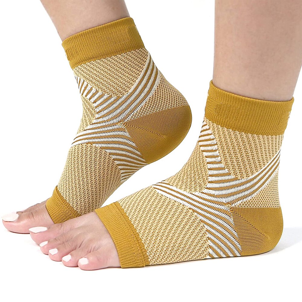 1Pair Plantar Fasciitis Compression Ankle Brace SocksSleeves,Provides Foot &amp; Arch Support. Heel Pain, Achilles Tendonitis Relief