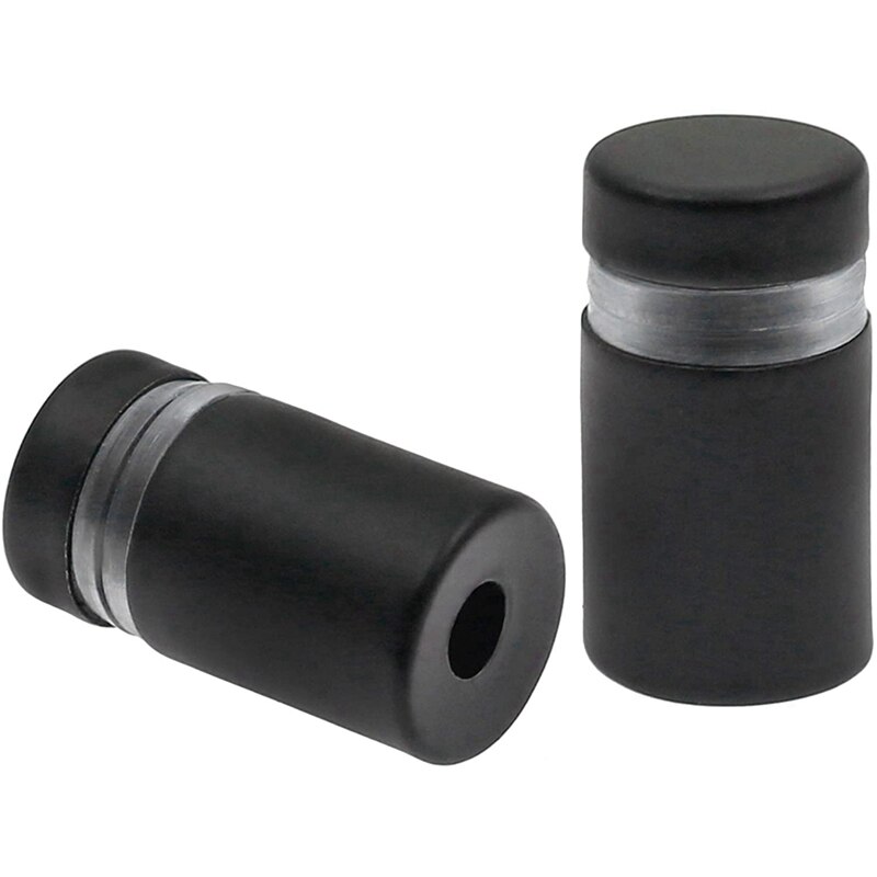 Tornillos separadores de 24 piezas, accesorios de montaje de separador de señal de pared, separador de vidrio publicitario, clavos para colgar, negro