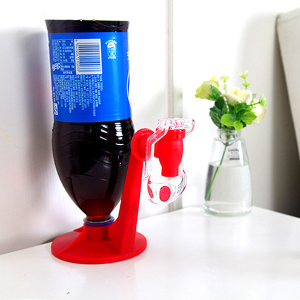Soda Beverage Dispenser Bottle Coke Upside Down Drinking Water Dispense Machine Switch for Gadget Party Home Bar Drinks Holder: b