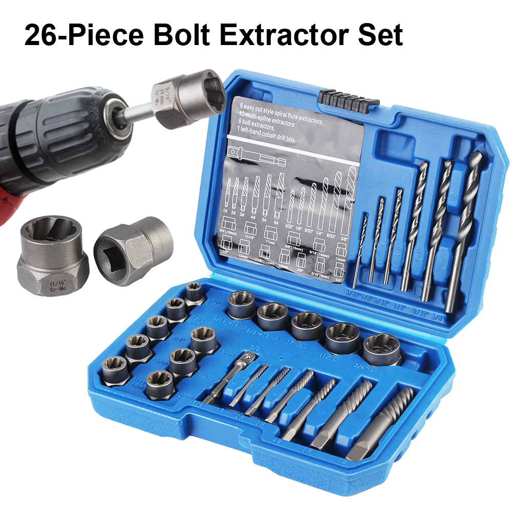 Accessoire Beschadigde Schroef Extractor Auto Reparatie Gereedschap Bout Moer Verwijderaar Moer Extractor Handgereedschap Kit Bout Moer Verwijdering Moer