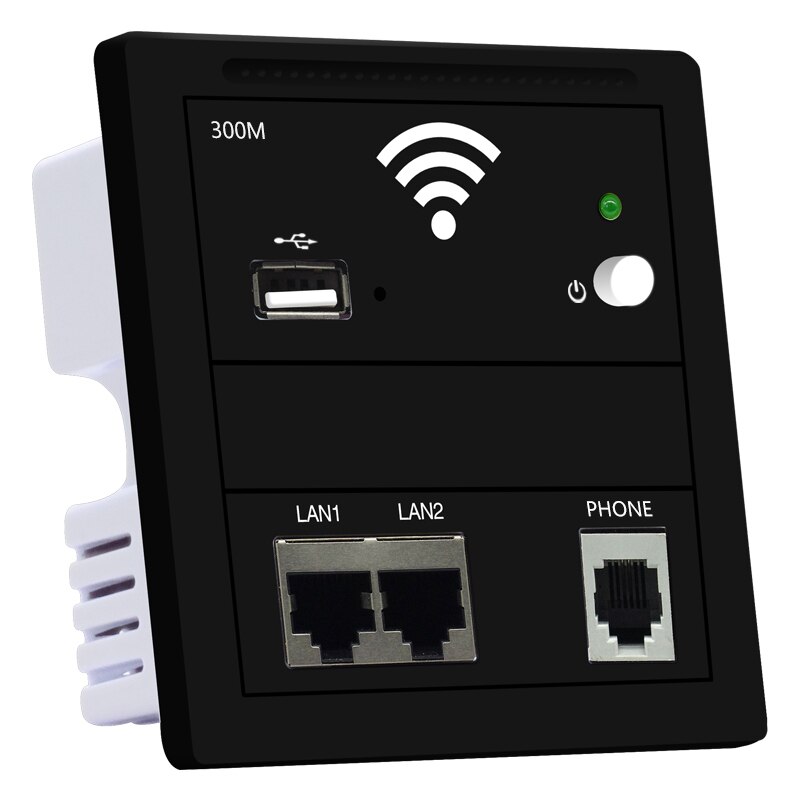 Draadloze In Muur Ap Router RJ45 802.3af Poe AC100-240V Power Wifi Access Point Met Usb Opladen Telefoon RJ11 Op-off Switch Box: 802.3AF POE 48V / KY928AP