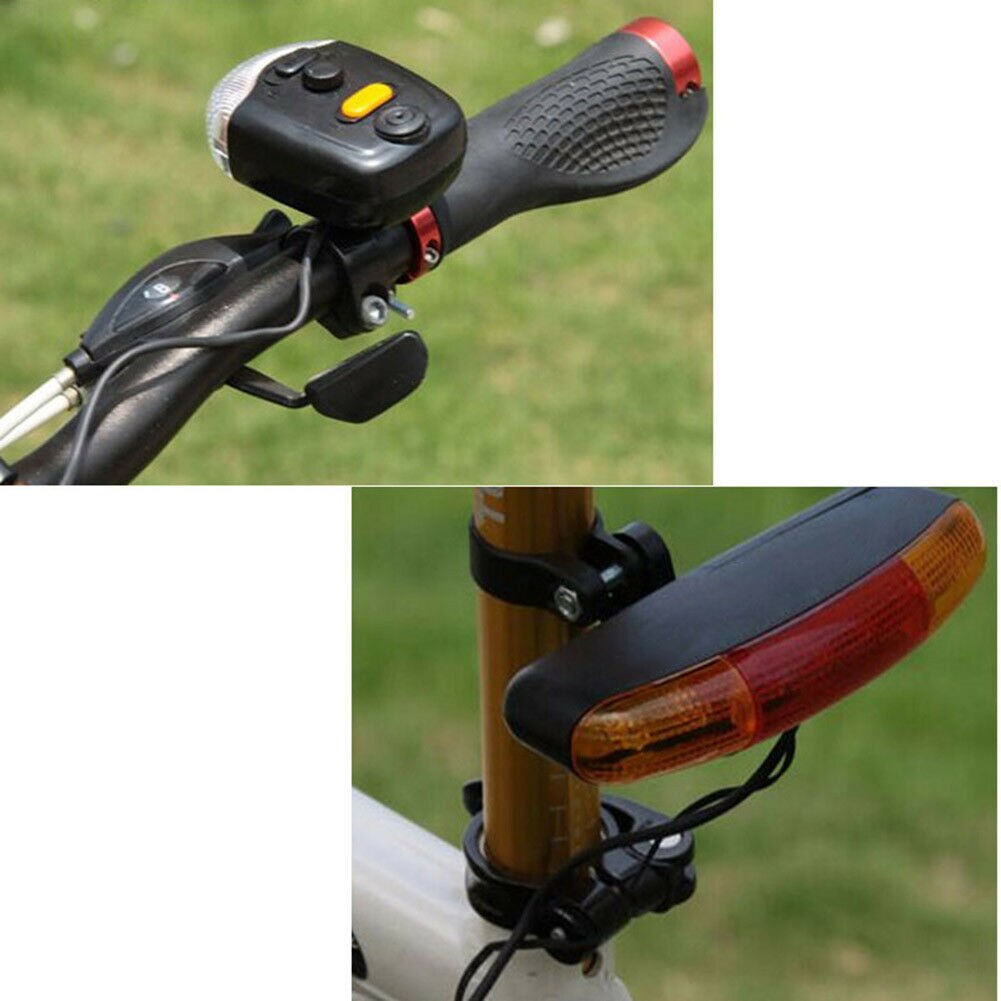 Led cykel cykel hale bageste blinklys lampe indikatorer horn sæt