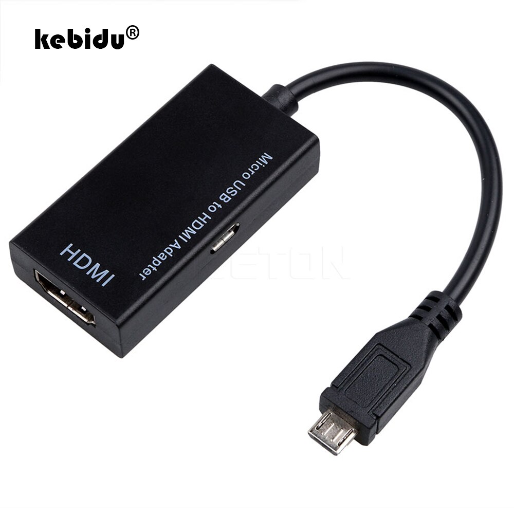 kebidu Kabel przejściowy z mikro USB na HDMI z męskiego na żeński szybki adapter HDTV do telefonu komórkowego Hurtownia telefonów komórkowych