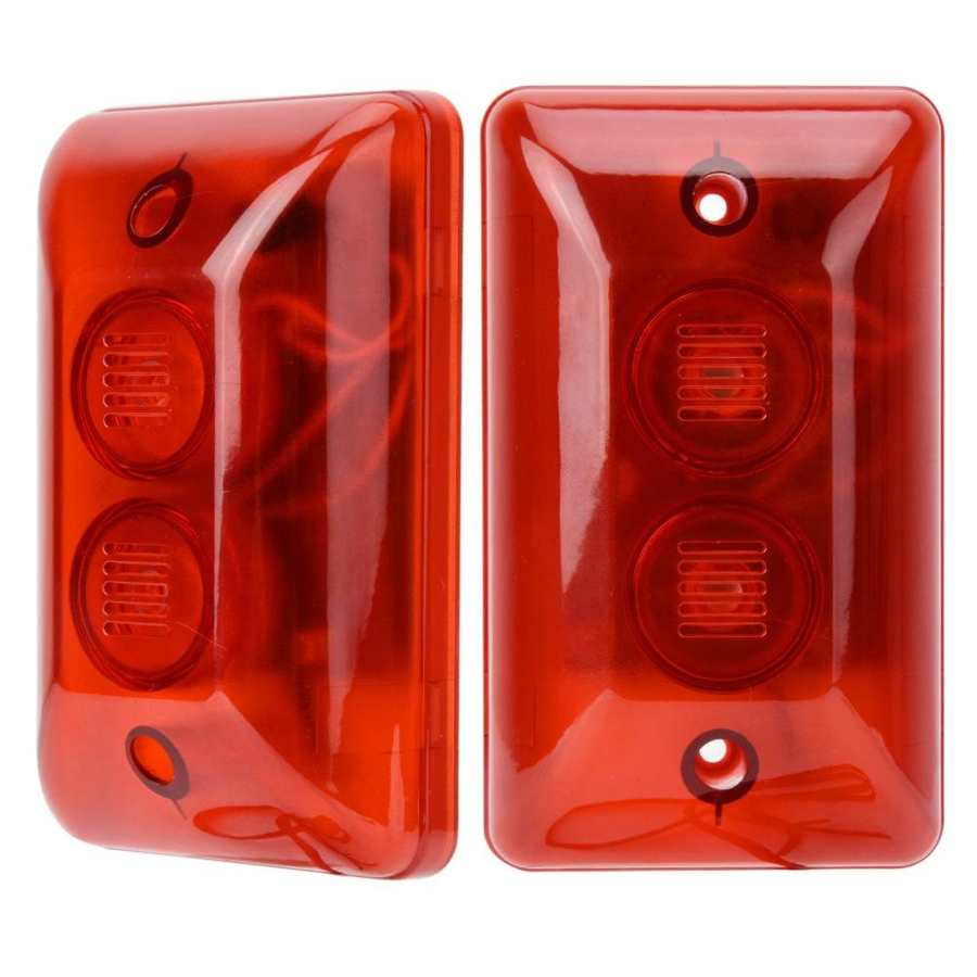 Kablet alarm strobe lys sirene lyd sirene 12v blinkende lys sikkerhetsalarm system varsellys luz estroboscopica
