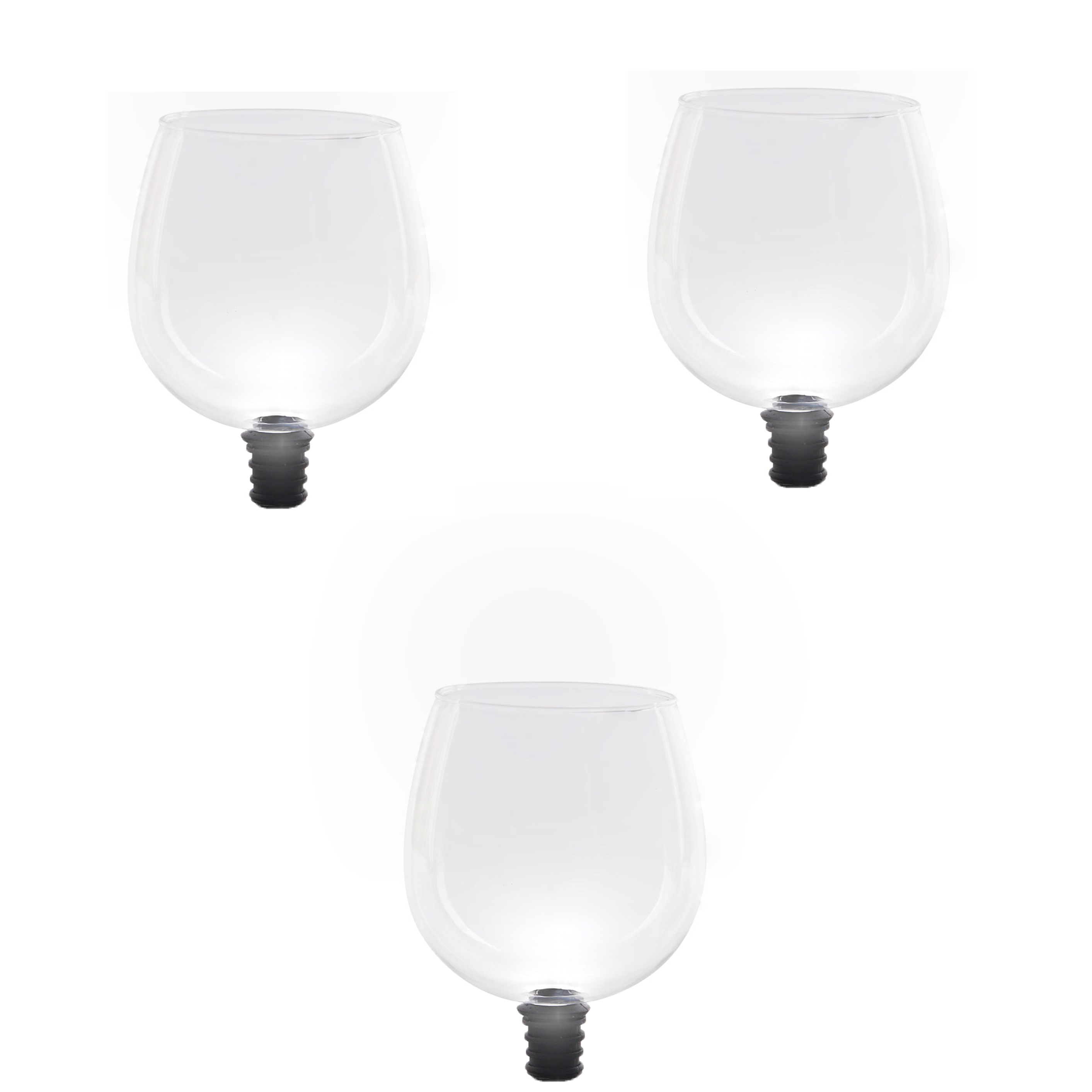 Vinglass 500ml - glass til Vin og Drikke - Miljøvennlig design: 3 stk