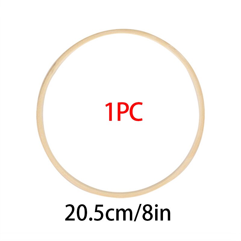 8-40cm Mini Holz Stickerei Kreuz Stich Bambus Band Für Bausatz Ring Stickerei Band Rahmen Große NäHenne Werkzeuge zubehör Dekor: 1PC--20.5cm