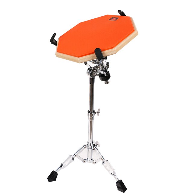 Instrumentos de percusión de práctica para estudiantes, almohadilla de tambor de 12 pulgadas, almohadilla de práctica con soporte