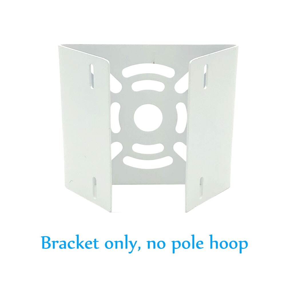 OwlCat Outside CCTV Camera Iron Hoop Bracket Video Surveillance Pole Mounting Column Holder Stent Metal: Bracket only no hoop