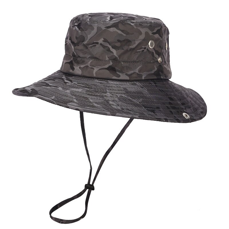 Sombrero de pesca de ala pequeña de camuflaje para hombre, gorra de pescador para deportes de montaña, sombra para habitación de verano: style 2