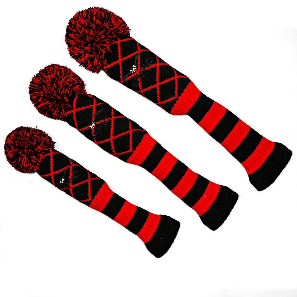 Clubs de golf couvre-chef laine tricot Clubs de Golf ensemble pilote NO.3.5 Fairway bois couvre-chef 3 couleurs au choix