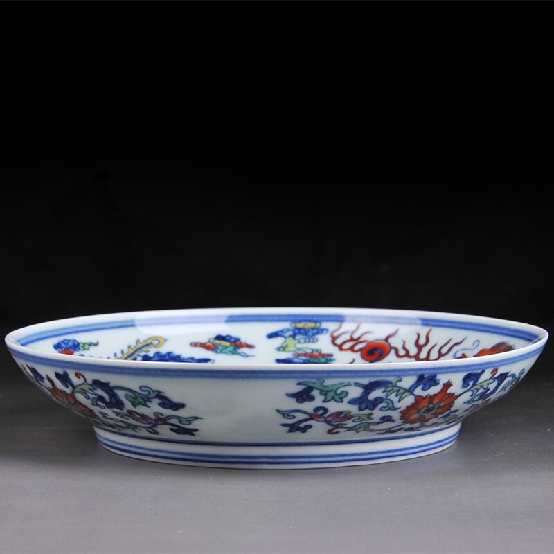 Jingdezhen Porcelain Plate Antique Porcelain Hand Painted Pastel Blue And White Ceramic Plate Hanging Plate Crafts