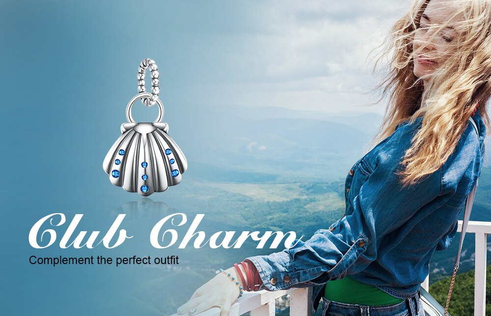 JewelryPalace – perle de coquillage 925 en argent Sterling 925, breloques pour Bracelet Original en argent 925, fabrication de bijoux originaux