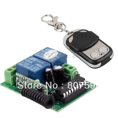 DC 12V 10A 2 CH RF Wireless Remote Control Switch and remote System For Smart/smatr Home light