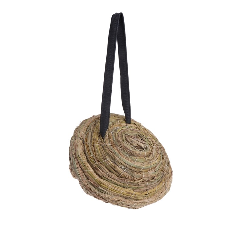 Nido di uccello Naturale Treccia di Paglia Casa Ara Rondine Animali Gabbie dell'animale Domestico Accessori LX9C