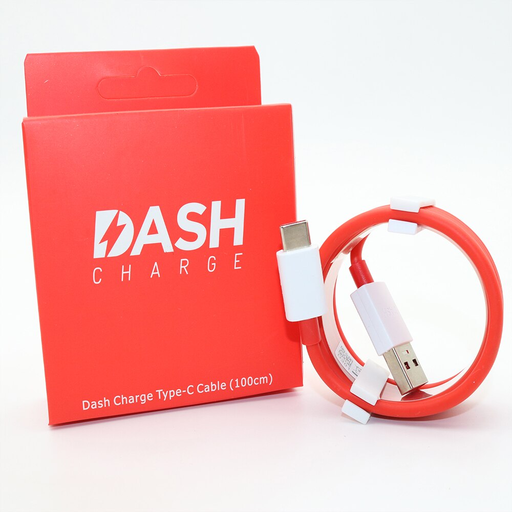Originele Oneplus 6T Dash Oplader Een Plus 6 5T 5 3T 3 Smartphone 5V/4A snel Opladen Usb Muur Power Adapter, 1M/2M Dash Kabel: Only Type C cable