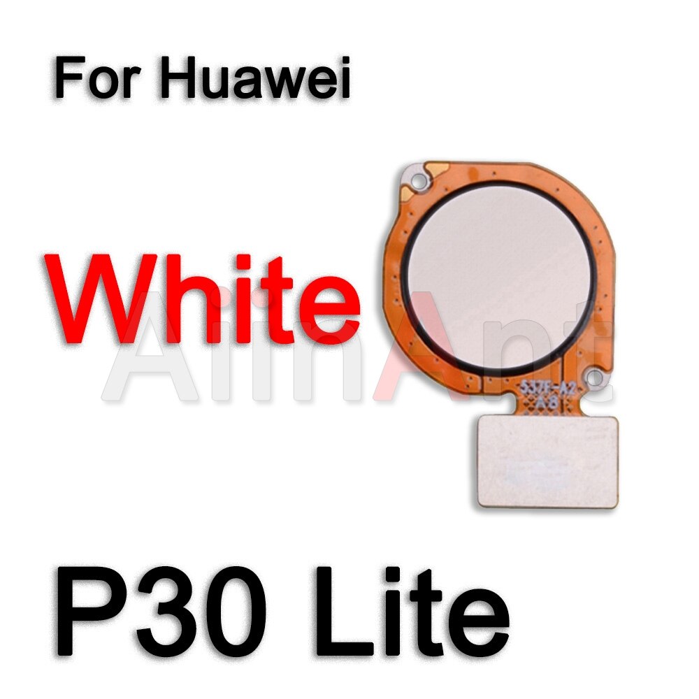 Câble flexible Original de capteur d'empreinte digitale de clé de bouton arrière à la maison pour Huawei P 10 20 30 P10 P20 P30 Lite: P30 Lite White