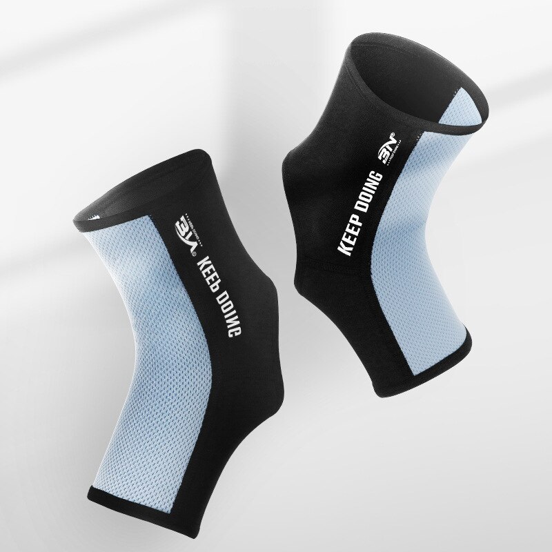 BN-tobilleras elásticas para boxeo, medias protectoras de fútbol, Muay Thai, vendaje de pie, correa de apoyo para entrenamiento de gimnasio, ejercicio de Taekwondo, DEO: Fog Blue / S