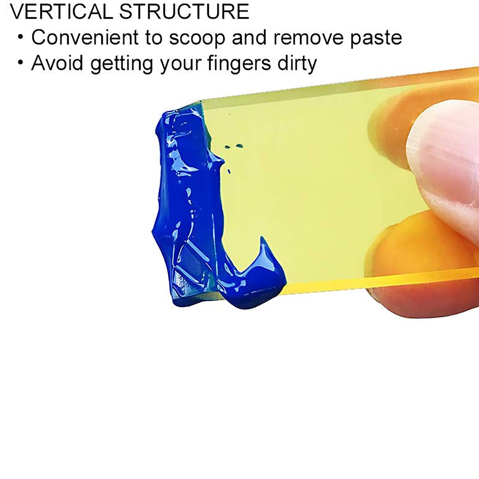 Polyurethane PU squeegee screen printing squeegee tool yellow 10pc Mini squeegee screen printing tool, used to apply chalk T5