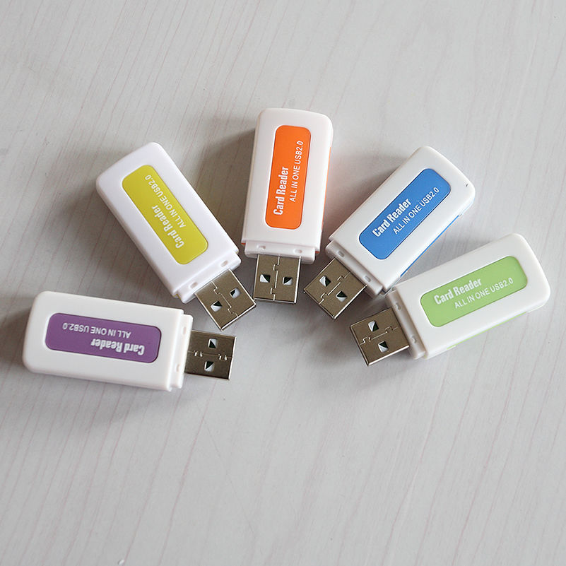 2 stück usb 2.0 speicherkartenleser für  m2 sdhc- 4 in dv- 1 tf-karten