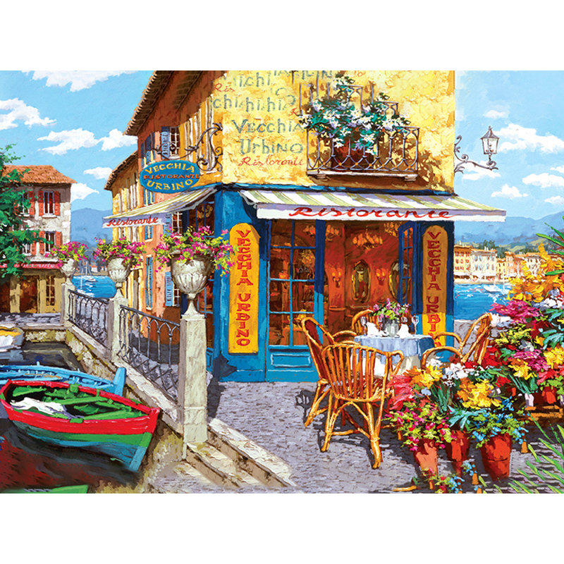 DIY 1000 Pieces Jigsaw Puzzle Educational Puzzle Games Toys Assembling Picture Landscape Puzzles For Adults Children Kids: A815 with opp bag