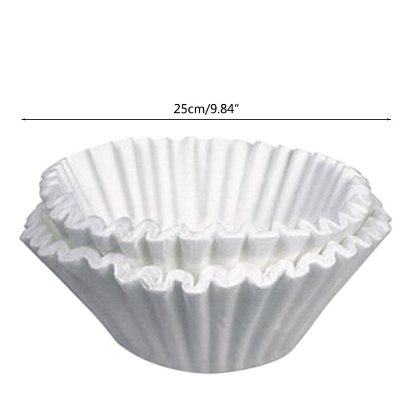 500Pcs 25cm Sheets Commercial Coffee Filter Paper Basket Coffee Filters Paper 72XF
