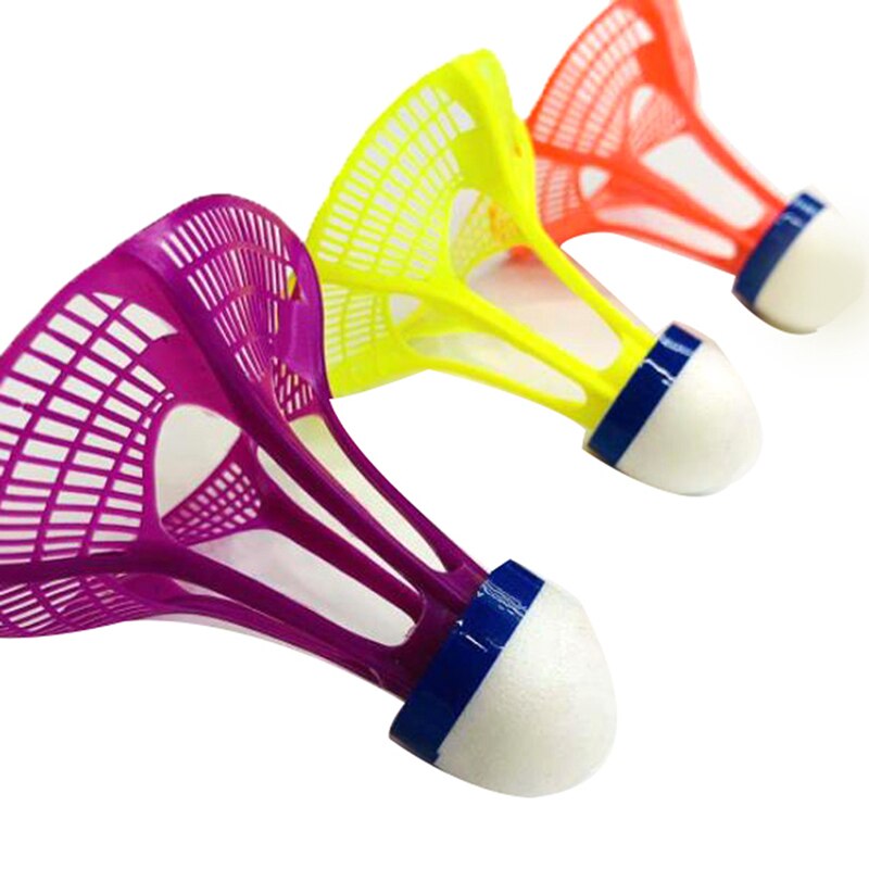 Original airshuttle utomhus badminton airshuttle plastboll nylon fjäderboll boll stabil motstånd 3 st / förpackning
