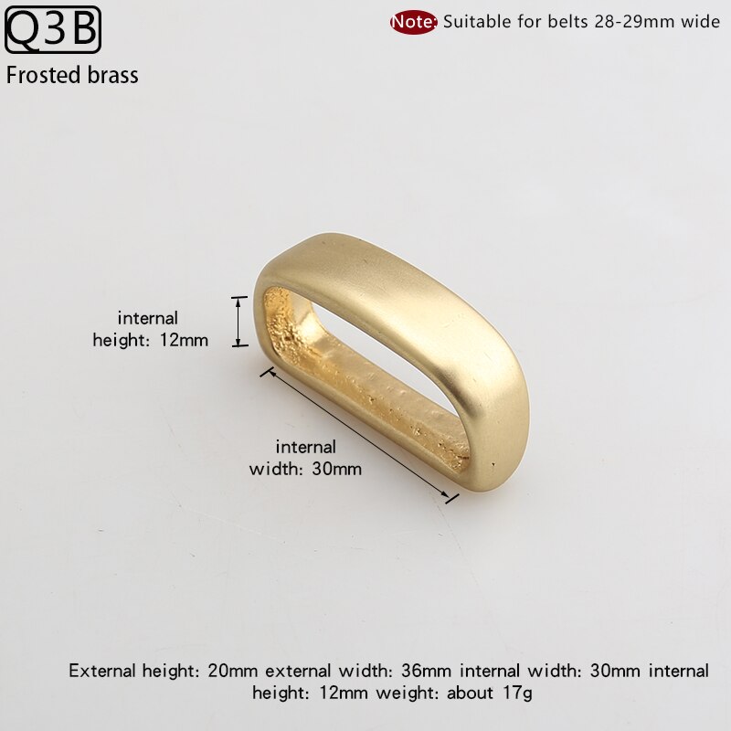 Brass belt ring stainless steel leather ring belt buckle ring man belt ring fixed: Q3B
