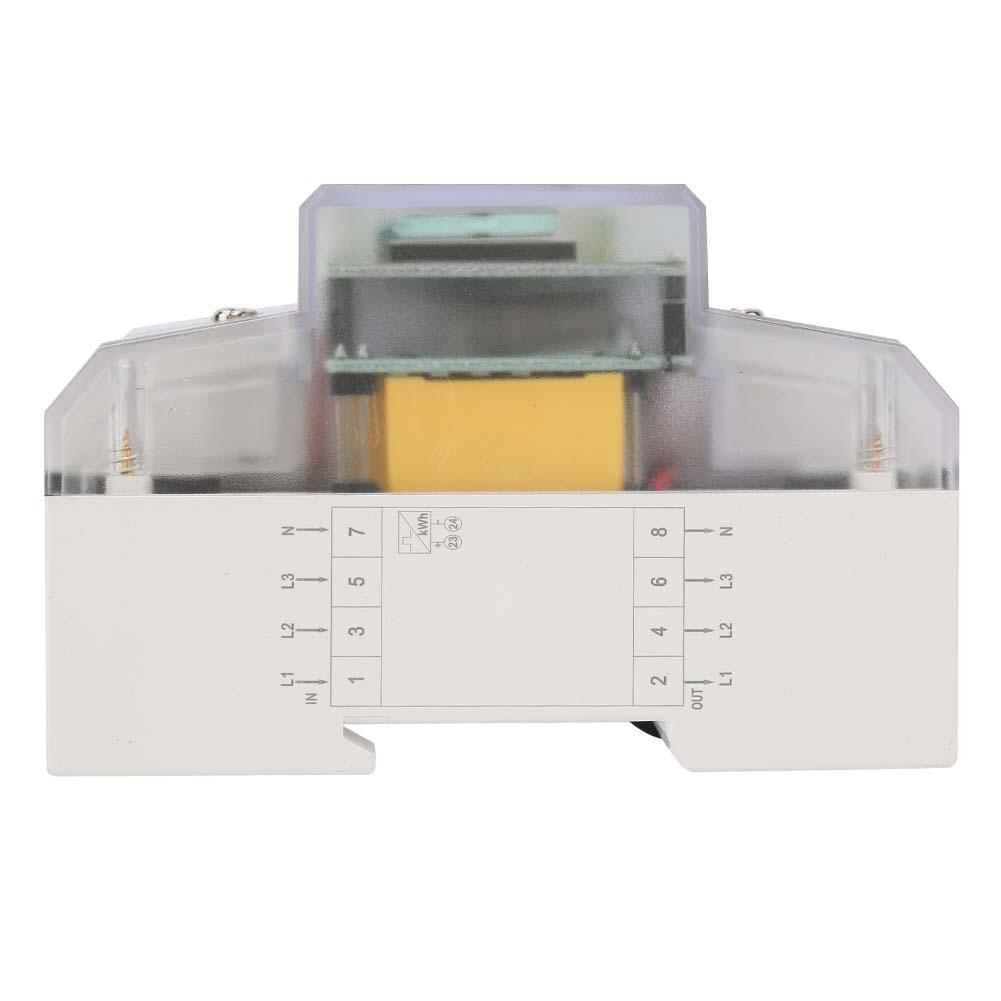 Electric Power Meter 220/380V 5-80A Energy Consumption Digital Electric Power Meter 3 Phase 4P KWh Meter with LCD