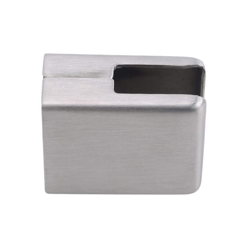 Stainless Steel Square Clip Adjustable Holder Bracket Clip For Glass Shelf Armrest
