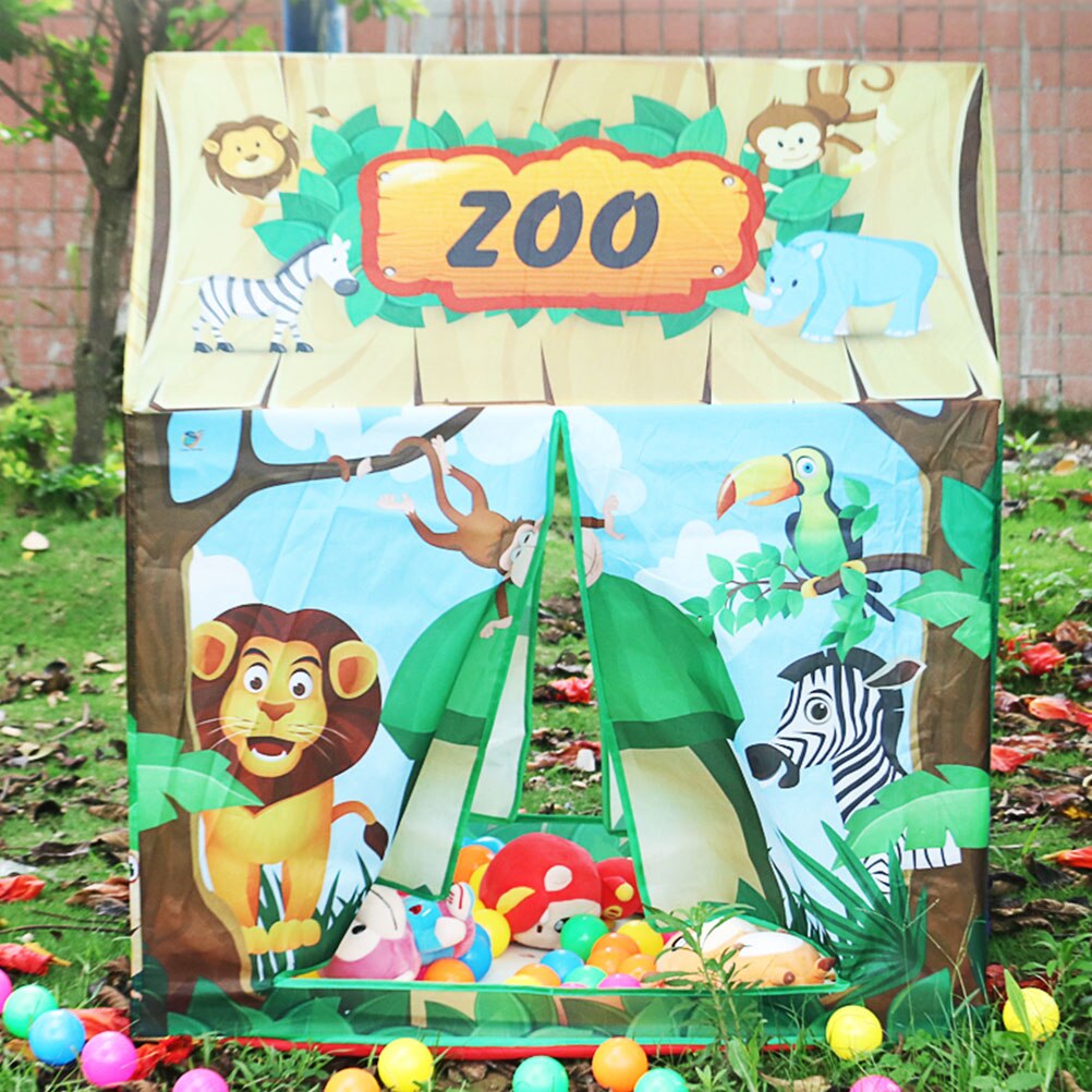 Kinderen Tent Outdoor Opvouwbare Play Tent Zoo Spel Huis Indoor Outdoor