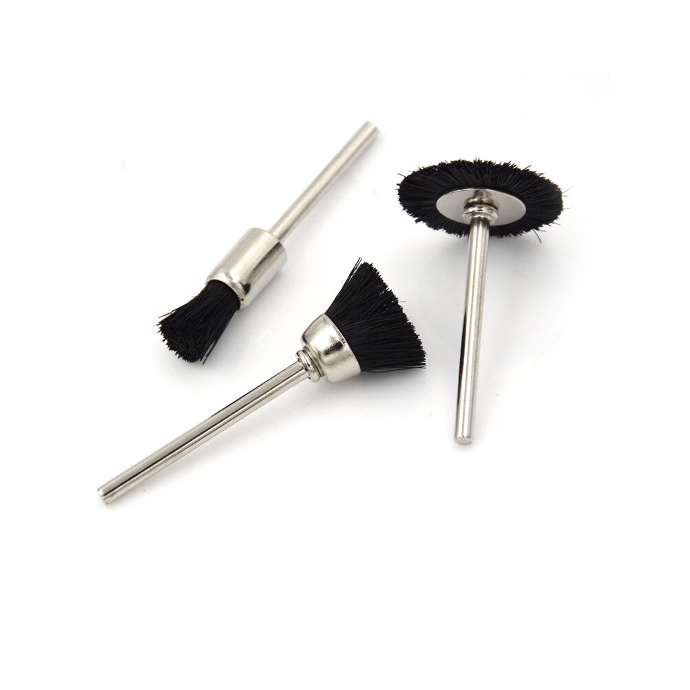 5pcs Mini Wood Working Buffing Polishing Grinding Abrasive Disc Head Set Nylon Brush Wheel For Dremel Drill Rotary Tools