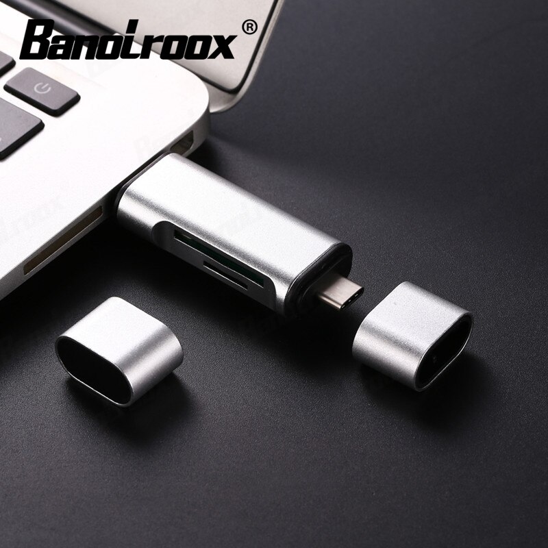 Banolroox High Speed 3 in 1 Card Reader Type-C/OTG/Microsd/TF картридер usb c micro for phone laptop accessories free adapter