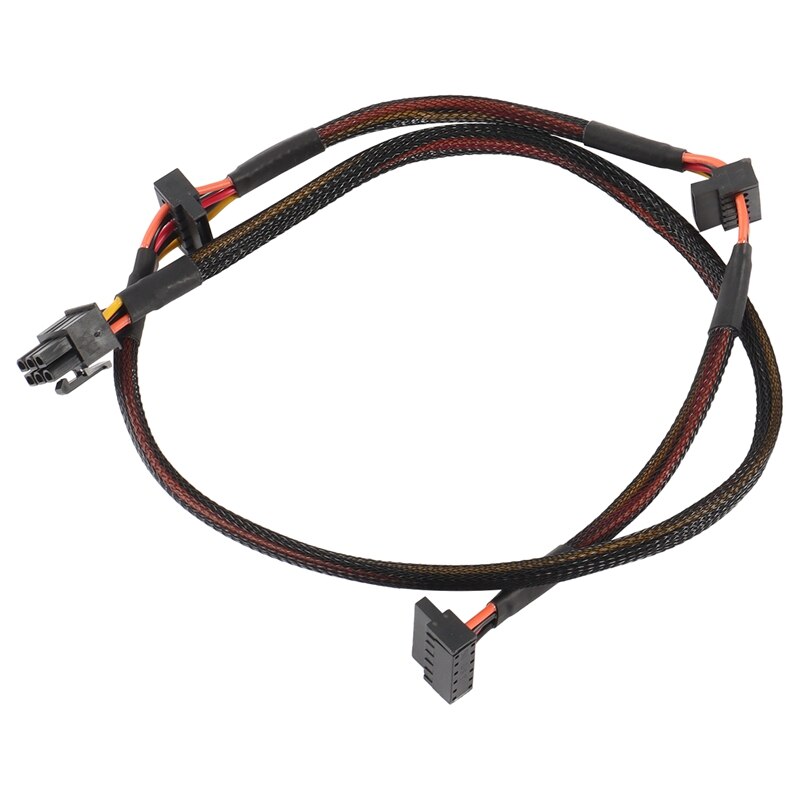 Modular PSU 6Pin to 3-Port SATA Power Cable 18AWG Wire 80cm for Antec NP TP ECO Series: Default Title