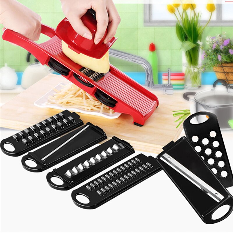 Multifunctionele Groentesnijder Verwijderbare Groentesnijder Mandoline Slicer Fruit Dunschiller Wortel Rasp Keuken Gereedschap Kit: Type 2