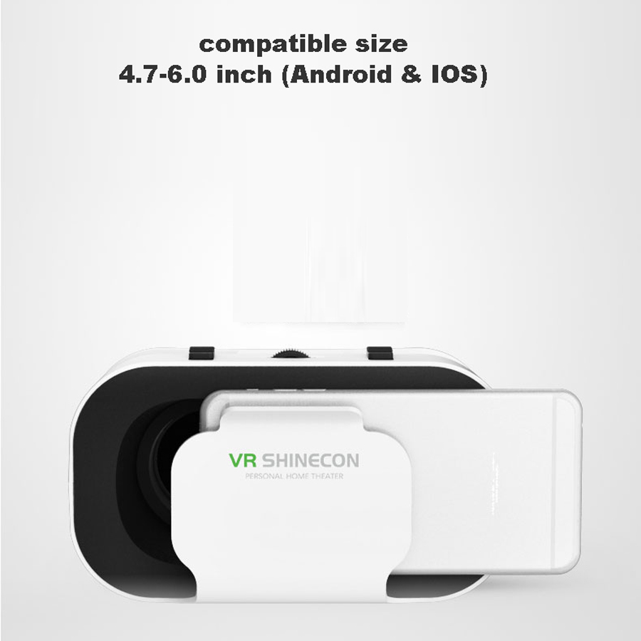 Shinecon VR gafas 3D auriculares dispositivo de Realidad Virtual casco gafas lentes teléfono inteligente móvil teléfono inteligente Realidade Viar VR