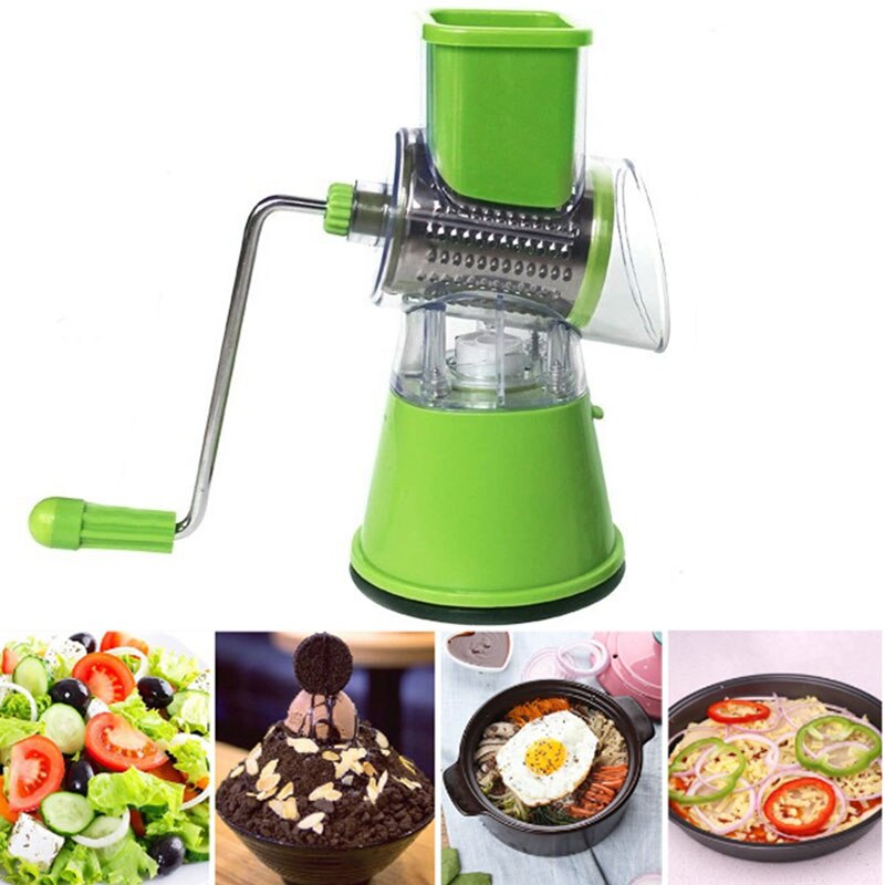 Multi-function rotary grater vegetable shredded potato machine vegetable grater manual cabbage kitchen knife kitchen tool