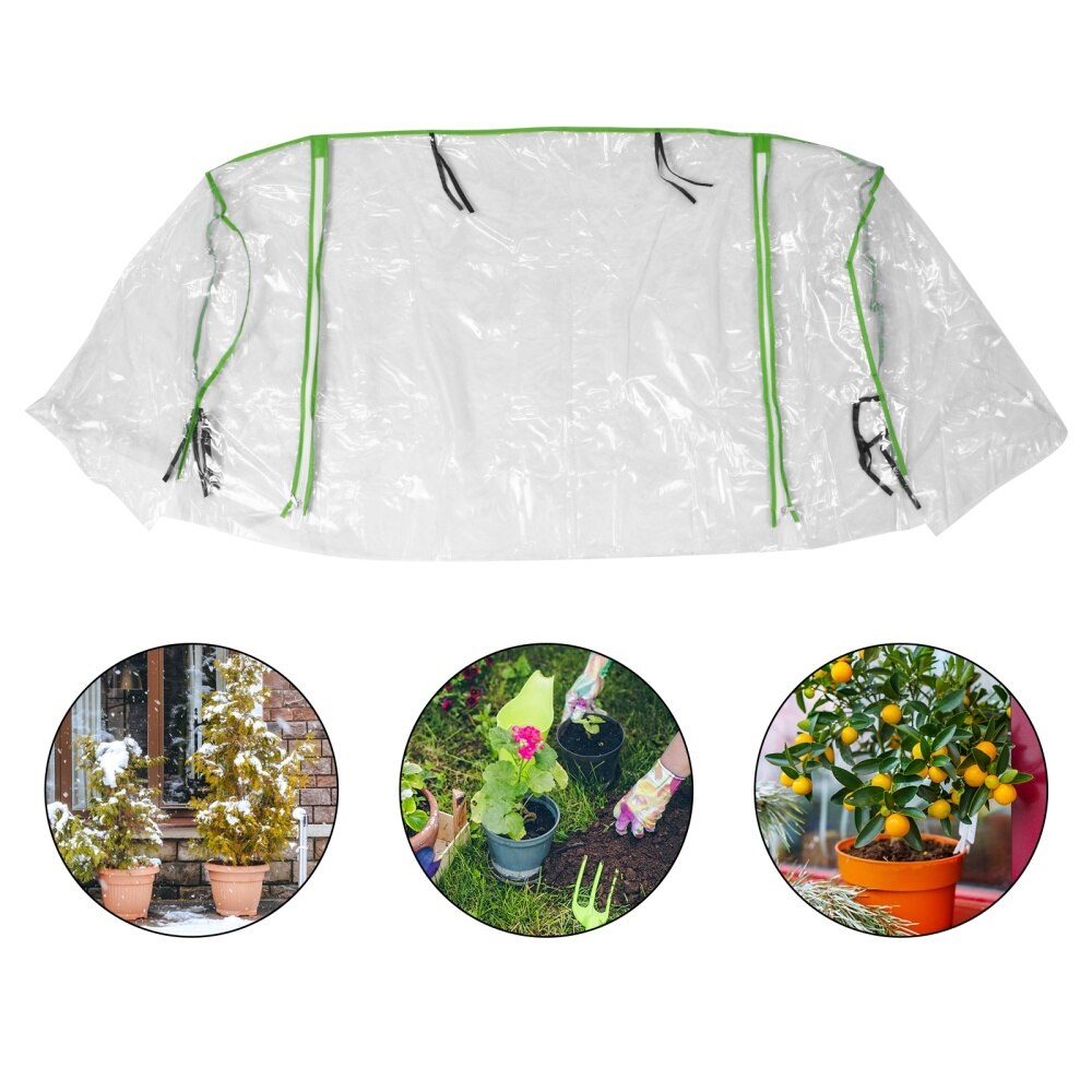 Couverture de protection de serres portatives de couverture transparente de PVC de serre chaude