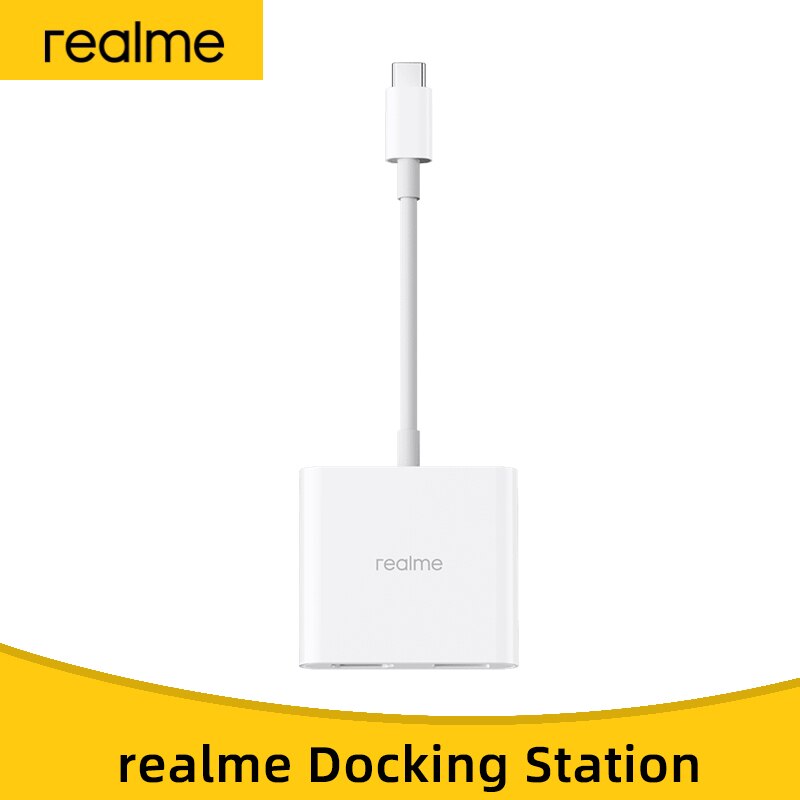 realme Docking Station Type C To USB HDMI-CompatibleFor Mac OS Windows Linux Android IOS: Default Title