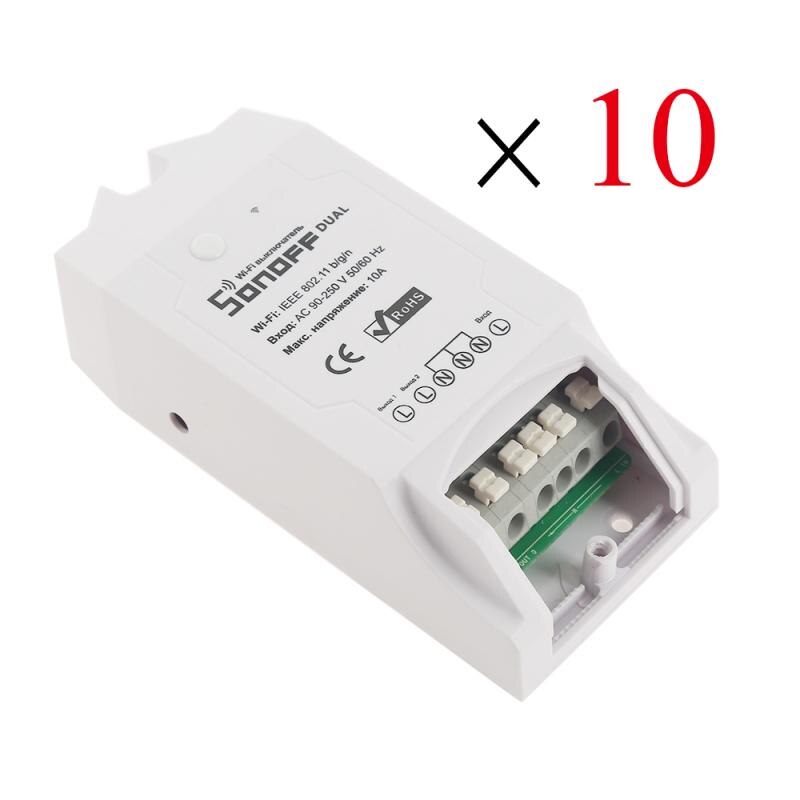 Sonoff Dual R2 Itead Samrthome Draadloze Wifi Schakelaar Diy Module Smart Home Timing Sonoff Schakelaar Compatibel Met Alexa Google Thuis