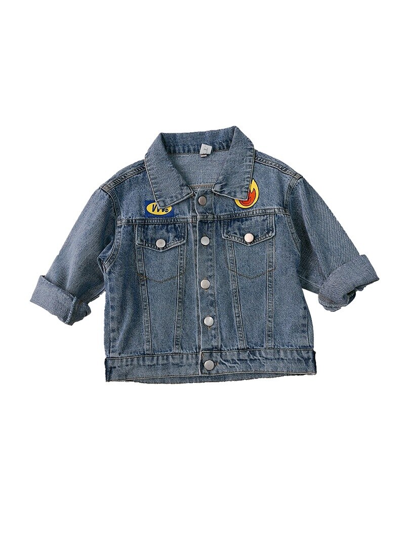 Boys denim jacket children baby foreign clothes ja... – Vicedeal